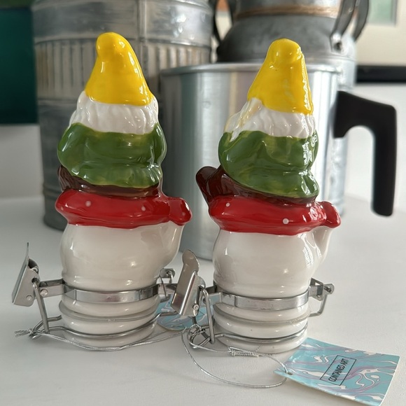 Set Gnomes Porcelain Container Art Decor NWT (2) - Picture 3 of 10